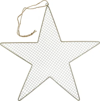 Produktbild von Metallstern Deko Gold Ø57cm – Gitterstern für Kunstpflanzen, Trockenblumen & Hängedeko