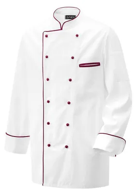 Produktbild von Kochjacke bordeaux, Gr. L : L : bordeaux : 100% Baumwolle 150
