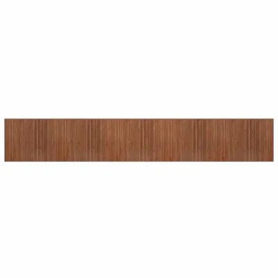 Image de Tapis rectangulaire marron 80x1000 cm bambou