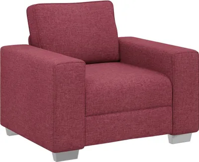 Produktbild von vidaXL Sofa-Sessel Weinrot 100 cm Stoff