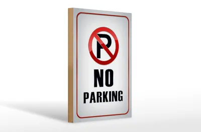 Produktbild von Holzschild Hinweis 20x30cm Parkplatz No Parking