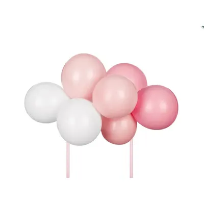 Obrázok produktu pre Zápich na tortu Balóny - ružové, 29 cm Party Deco