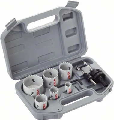 Image de jeu de 9 scies cloches HSS bimétalliques universelles