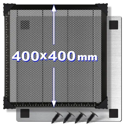 Produktbild von Wabenplatte für Laserschneider – 400 x 400 mm