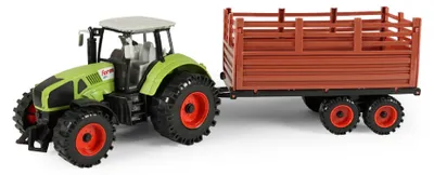 Produktbild von RAPPA Spielzeug Traktor mit abnehmbarem Anhänger, 45 cm, Schwungradantrieb