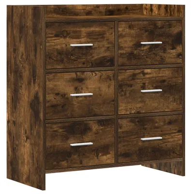 Productafbeelding van Dressoir Gerookt eiken 75 x 33 x 80 cm Bewerkt hout