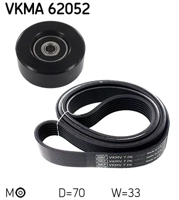 Produktbild von SKF VKMA 62052 Keilriemensatz mit Rippenprofil x