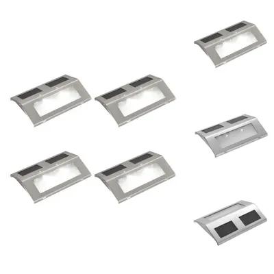 Obrázek produktu pro 4 kusy solární schodišťové lampy 2 LED nástěnné solární lampy - venkovní osvětlení