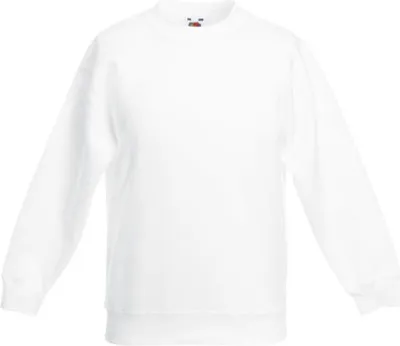 Produktbild von Fruit of the Loom - Kids Premium Set-in Sweat - White - 152