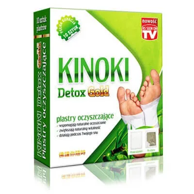 Obrázek produktu pro Aura Herbals Kinoki Čistící náplasti Detox Gold 10 kusů BI3702
