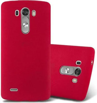 Produktbild von Cadorabo Schutzhülle für LG G3 Hülle in Rot Handyhülle TPU Etui Cover Case