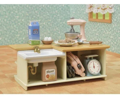 Immagine prodotto di SYLVANIAN FAMILIES Set di mobili da cucina con accessori - Bianco