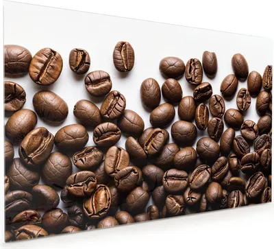 Produktbild von Küchenrückwand Spritzschutz Glas mit Motiv Kaffeebohnen 40 x 40 cm
