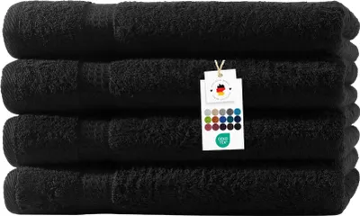 Produktbild von Duschtücher 70x140 cm aus 100% Baumwolle im 4er Set, Frottier Handtücher Set 500g/m2