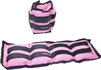 Produktbild von Handgelenk-/Knöchelgewicht - Focus Fitness - 2 x 3 kg - Pink