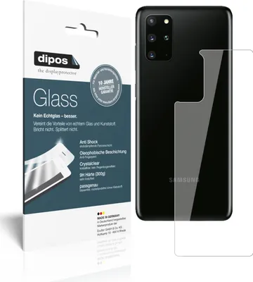 Zdjęcie produktu dla 2x folia ochronna na tylną obudowę Samsung Galaxy S20 Plus - folia antywstrząsowa 9H z tworzywa sztucznego Dipos Glass