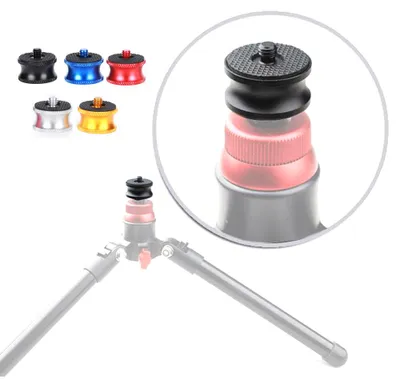 Produktbild von SLR Stativ Einbeinstativ Kugelkopf Zubehör Buchse 3/8'' auf Stecker 1/4'' Aluminiumlegierung Konvertierungsschraubenadapter