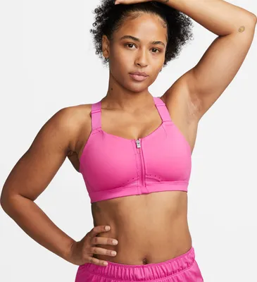 Produktbild von Nike W Nk Df Alphas Hs Front Zip B Active Fuchsia/Pink Spell/ S/C