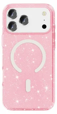 Produktbild von iPhone 18 Pro / 17 Pro Hülle - Coverup Glitter TPU Back Cover - MagSafe Compatible - Rosa