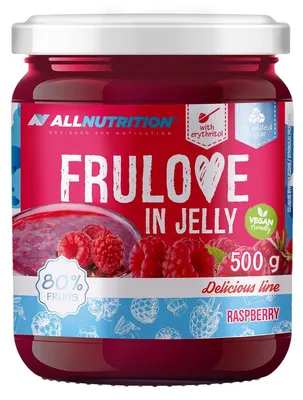 Produktbild von ALLNUTRITION FRULOVE In Jelly Raspberry 500g Himbeer-Marmelade – bis zu 80% FRÜCHTE