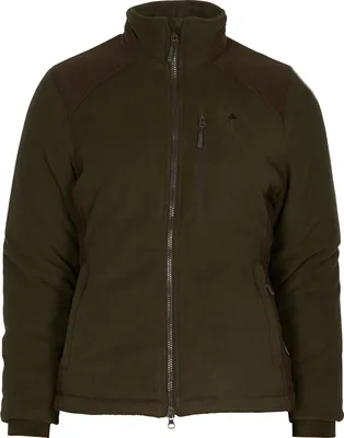 Produktbild von Pinewood Harriette Padded Fleece Jacket Damen (Green/Suede Brown) Größe XL