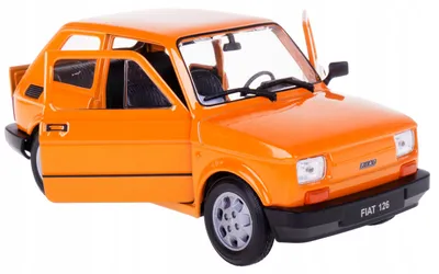 Produktbild von Welly Fiat 126p Metallmodell 1:21 orange Sammlerstück