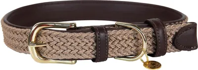 Image de Kentucky Dogwear Collier de chien tressé Nylon Beige XXS
