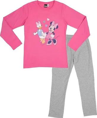Obrázok produktu pre Disney Minnie Mouse pyžamo s dlhým rukávom - pohodlné pyžamo pre dievčatá 122/128