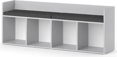 Produktbild von Kindersitzbank Vicco Luigi Hellgrau 142.4 x 53.4 cm 4 Fächer, Model 40478