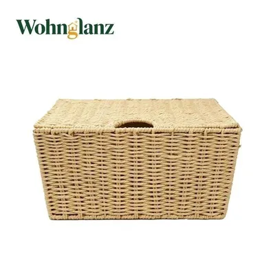 Produktbild von Papierseil Aufbewahrungskorb mit Deckel, leicht robust,40cn*27cm*19cm