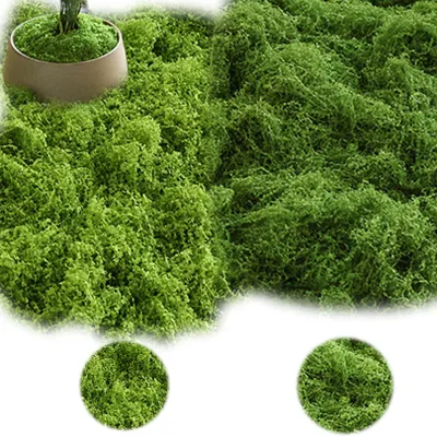 Produktbild von 200 g künstliches Moos zum Basteln, Dekorieren, für Aquarien, für naturgetreue Dekorationen, grüne Pflanzen, Ostergras, künstliches Moos, Bastelmoos, Gras, Modellbau, Mooswand