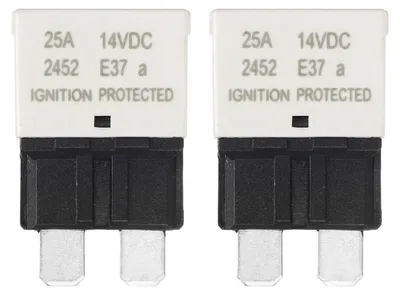 Resettable Flachsicherung 25 A 14 V DC ATC/ATO 2 Stück