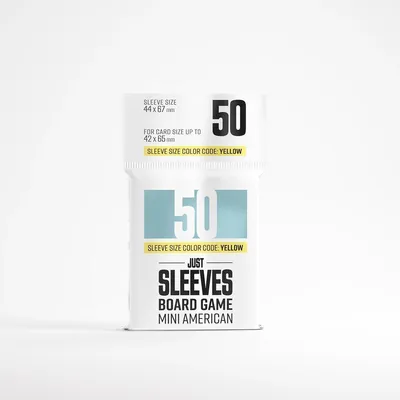 Produktbild von Mini American Sleeves 50er – Kartenschutzhüllen für Brettspiele