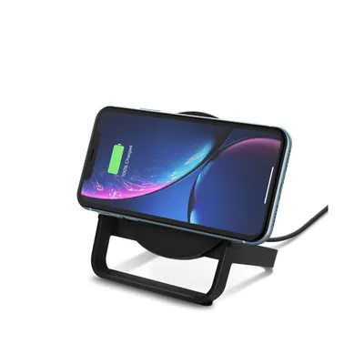 Produktbild von Belkin BOOST CHARGE Qi Wireless Stand inkl. Kabel + Netzteil, Schwarz, 10W