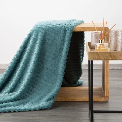 Produktbild von Wohndecke LISA – warm & kuschelig, perfekt für den Winter  Minze  70X160 cm Minze