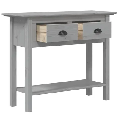 Obrázek produktu pro vidaXL Konzolový stolek BODO Grey 91x35x74 cm z masivního borovicového dřeva