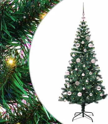 Immagine prodotto di Maison Exclusive - Albero di Natale artificiale illuminato, verde, 150 cm