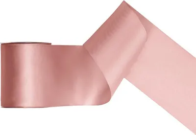 Image de Ruban cadeau en satin or rose 25m 100mm de large