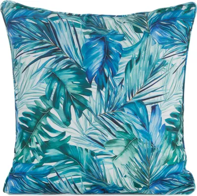 Produktbild von EUROFIRANY | Kissenbezug - 45 x 45 cm - Dekokissenhülle mit blauen Blättern - Garten