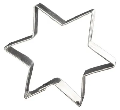 Produktbild von LARES Ausstechform - Stern -  ca. 12cm - aus beständigem Weißblech - für leckere Kekse, Küchlein und mehr
