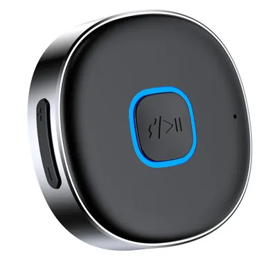 Produktbild von Bluetooth Adapter Auto, Bluetooth 5.0 AUX Empfänger, KFZ Bluetooth Receiver mit Freisprecheinrichtung, HiFi Musikstreaming, Dual Pairing, 3,5mm AUX