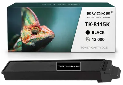 Obrázok produktu pre Evoke tonériová kazeta kompatibilná s tlačiarňou Kyocera TK8115 TK-8115BK, čierna, výtlačnosť 12 000 strán, kompatibilná s modelmi ECOSYS M8124cidn, M8130cidn, M8130cin