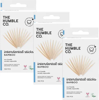 Produktbild von 3x Humble Bambus Zahnstocher 100 Stück