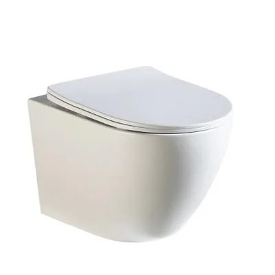 Produktbild von WEBO Odin Wand-WC matt weiß randlos inkl. WC-Sitz – modernes Design und hochwertige Qualität