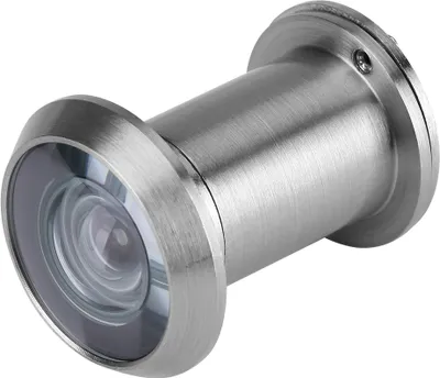 Produktbild von Optischer Türspion aus Glas mit 220-Grad-Weitwinkel für die Heimüberwachung (gebürstetes Silber)