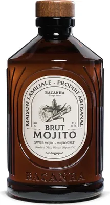 Produktbild von Bacanha Sirop Brut de Mojito 400 ml - Mojito Sirup mit Rohrzucker