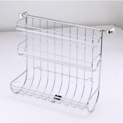 Obrázok produktu pre Novaliv 1x držiak na kuchynskú lištu s držiakom na kuchynské utierky 31x33x17cm Držiak na kuchynské utierky Systém závesnej lišty a držiak na kuchynské potreby pre organizovanú kuchyňu