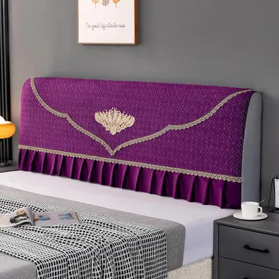 Produktbild von Elastischer Bezug für das Bettkopfteil, Schutzbezug für das Kopfteil (Violett, 150cm)