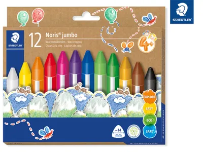 Produktbild von STAEDTLER Wachsmalkreide Noris jumbo 12er-Set retail