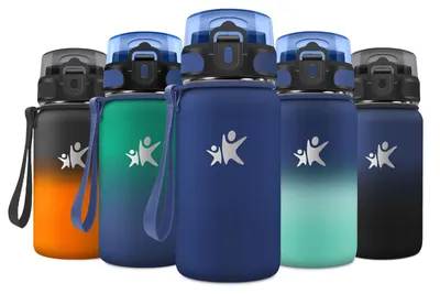 Produktbild von JAPORIA Thermosflasche 500ml, Trinkflasche mit Strohhalm, BPA-Frei, Auslaufsiche